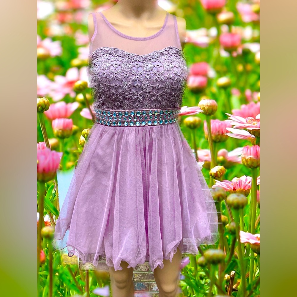 Heather Purple My Michelle Formal Dress